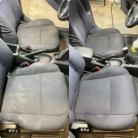 Tepovanie sedadiel v aute - pred a po